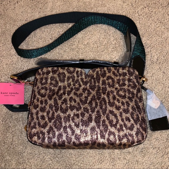 kate spade Bags Kate Spade Candid Metallic Leopard Camera Bag Poshmark